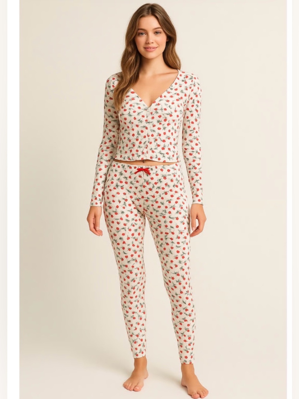 For Love & Lemons Pointelle Lounge Pajama Set
Roses
Floral
Long Sleeve
Small
$99